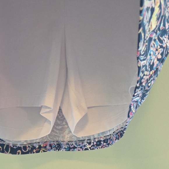 Slender Shaped Blue Multi-Colored Skort With Built- In Slimming Size Med - Picture 3 of 9